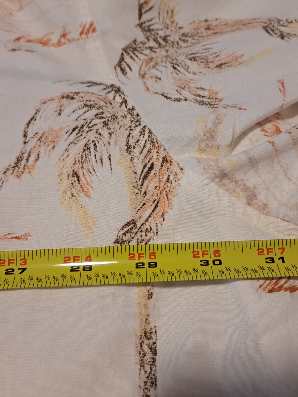 Harbor Bay Cream and Tan Tropical Camp Shirt - Picture 5 of 5